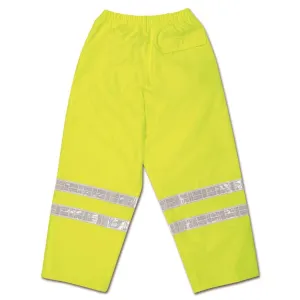 598RPWX3 MCR Class 3,Breathable Polyester/Polyurethane Waist Pants,2" White Vinyl