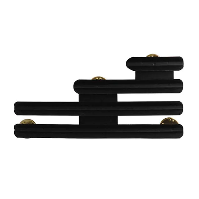 9 Ribbon/Medal 3-Row Metal Mounting Bar Rack, Flush or Spaced