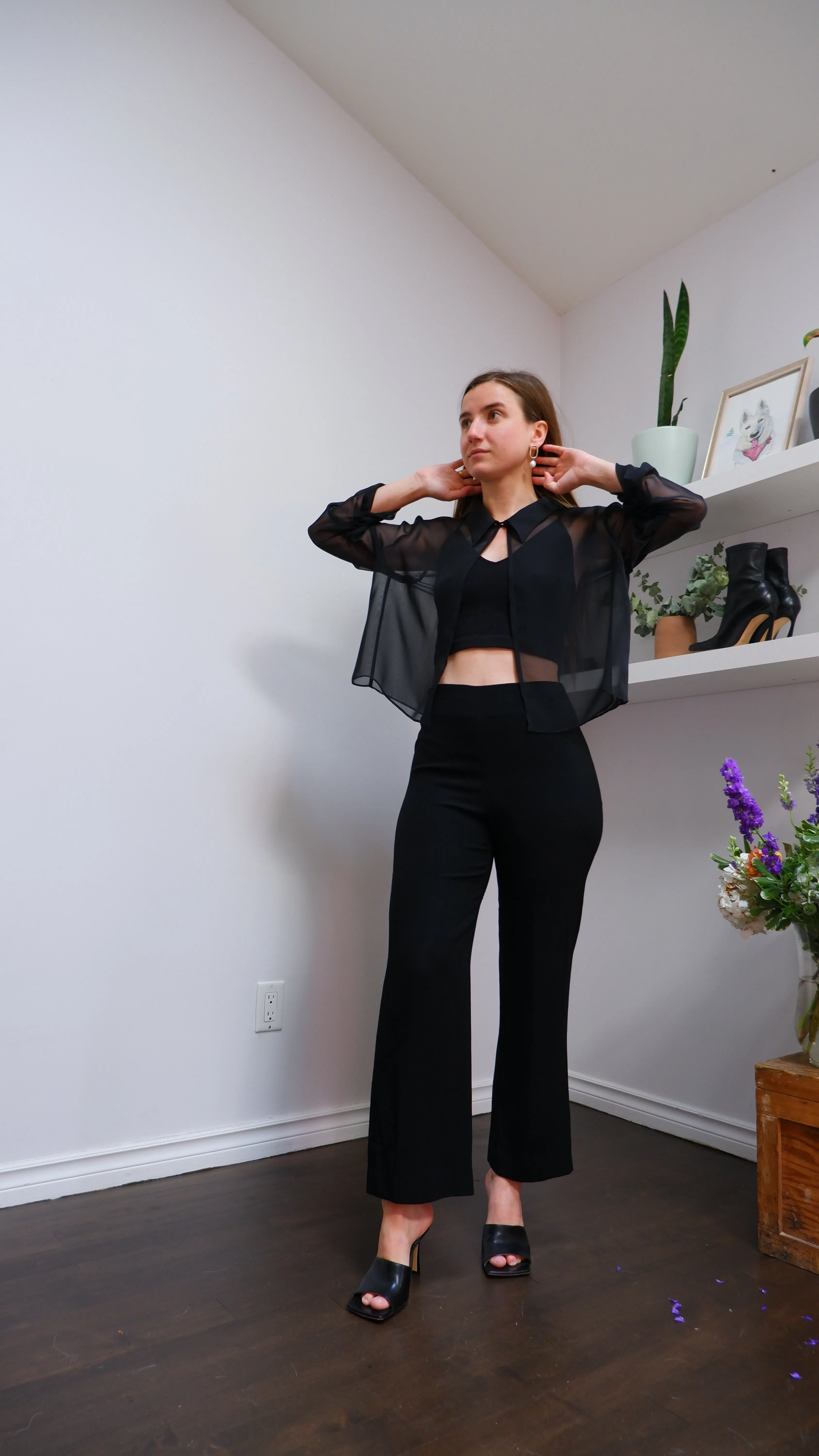 90s Classic Black Trousers - 4