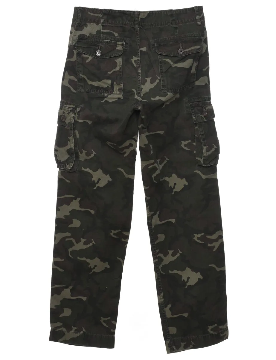 Arizona Camouflage Print Cargo Trousers - W29 L30