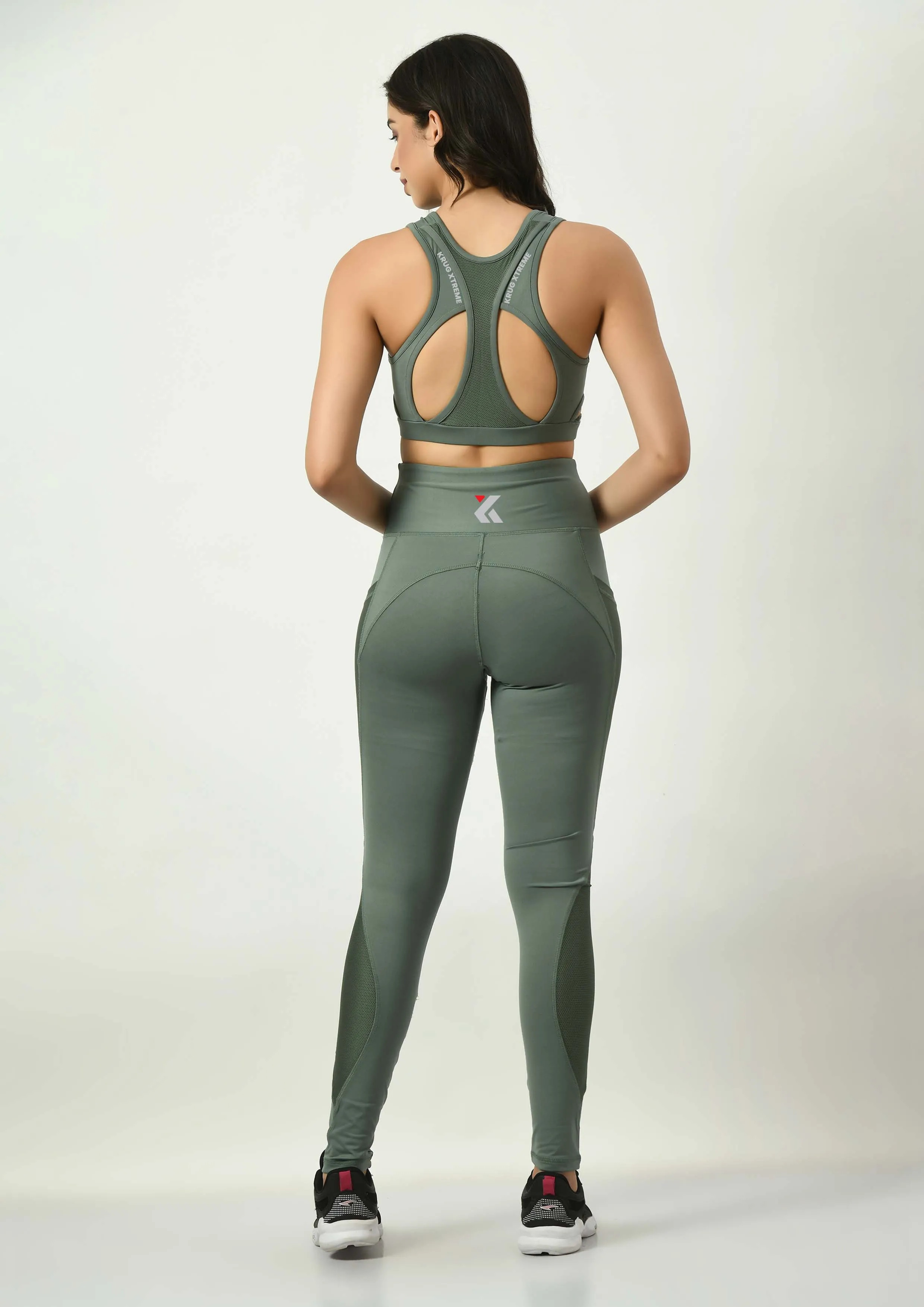 Basil Green Leggings For Women