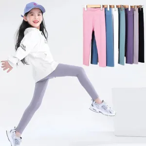 Casual Ankle-Length Kid Girl Thin Tights Sweatpants