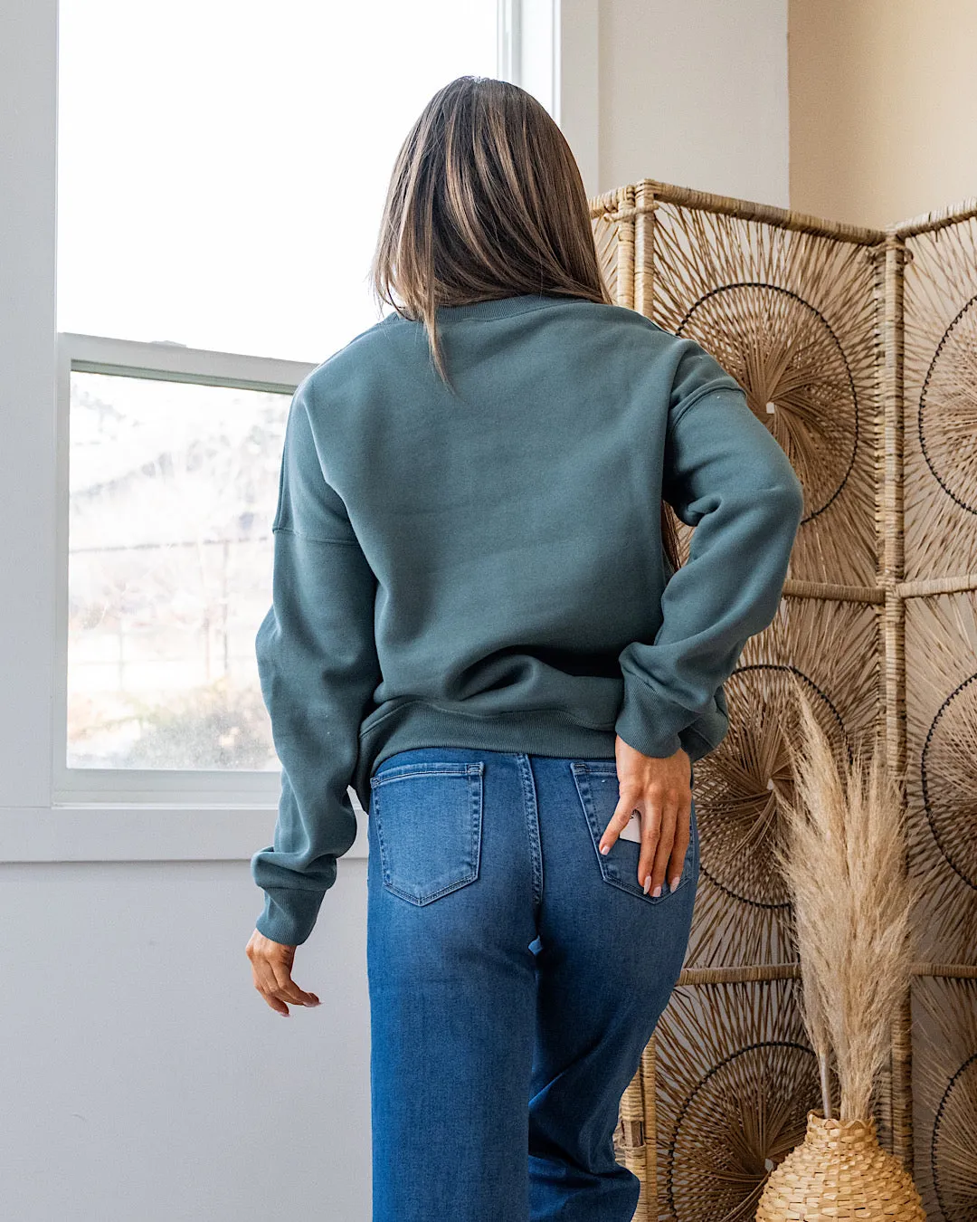 Cozy Crewneck Sweatshirt - Ash Jade