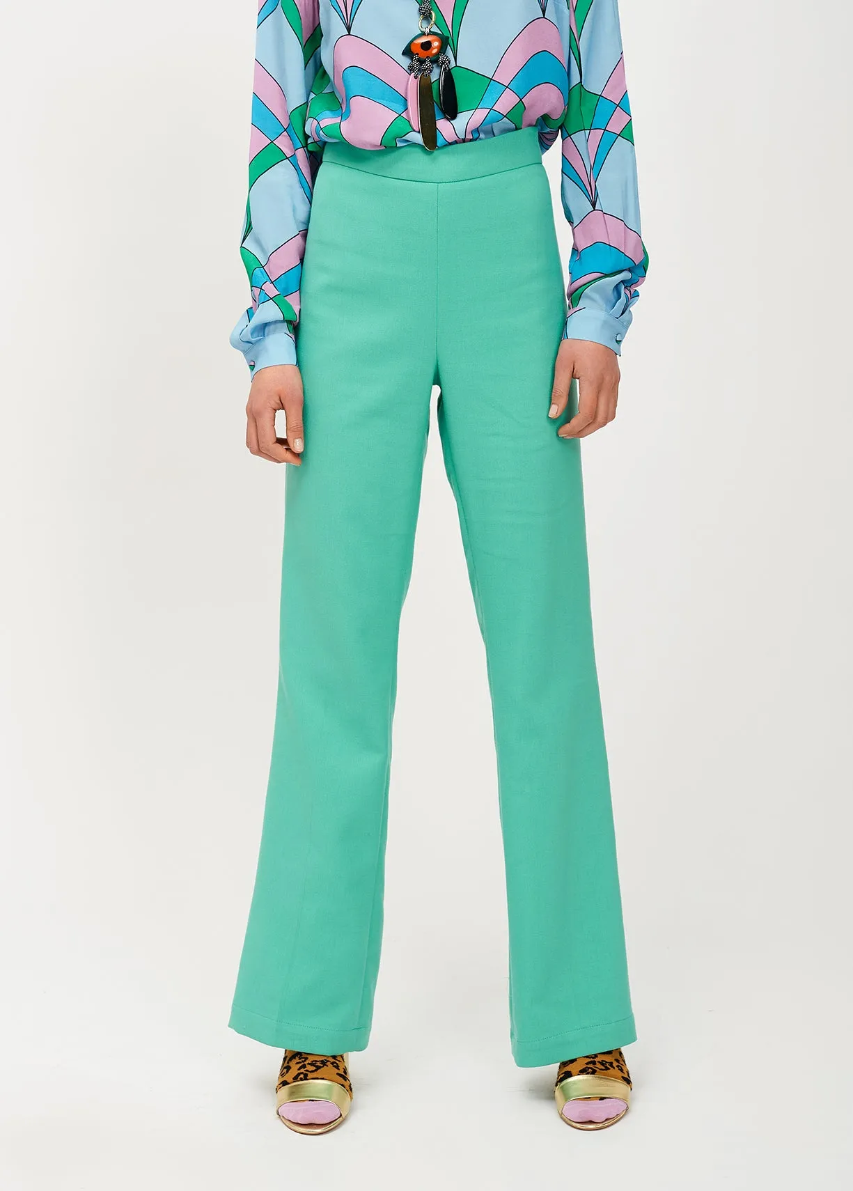 Cyan classic trousers