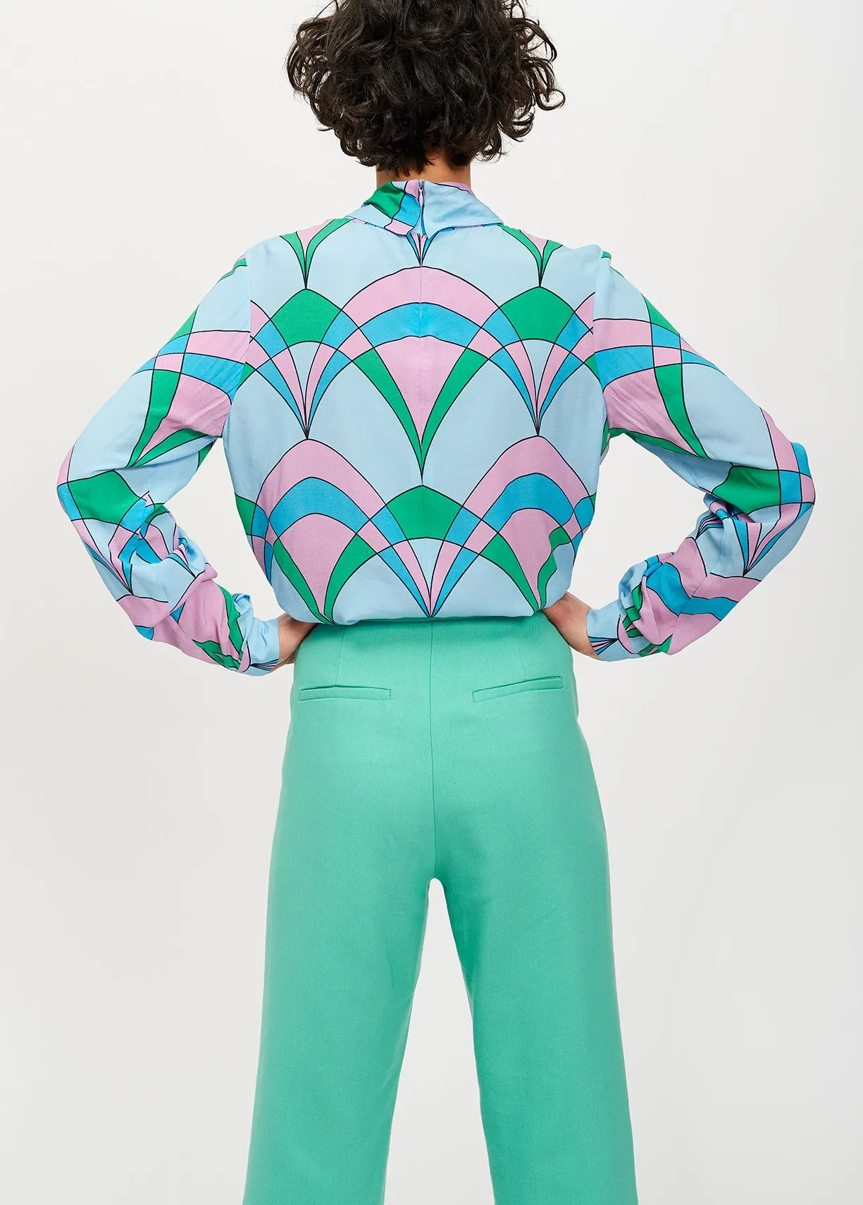 Cyan classic trousers