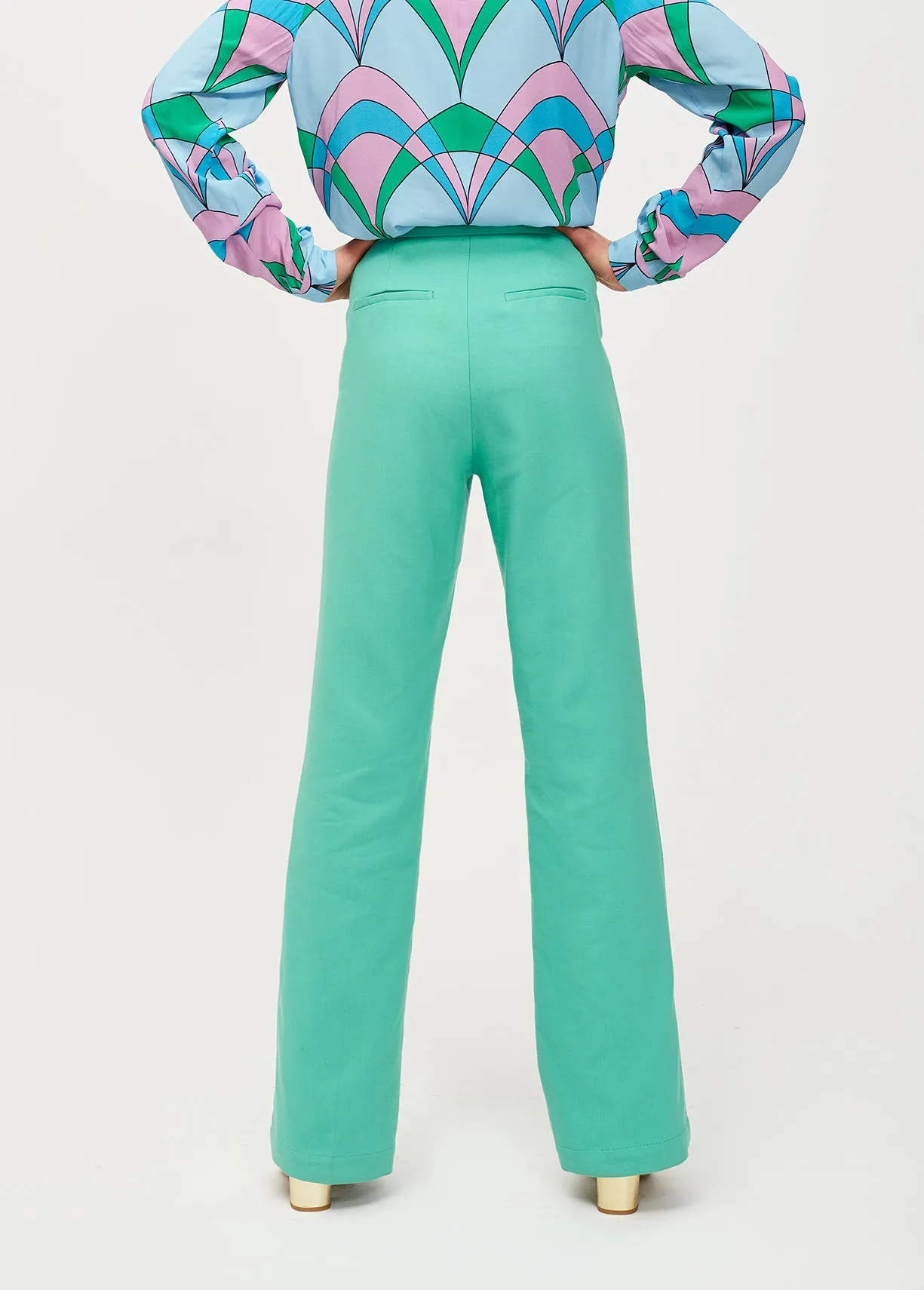 Cyan classic trousers