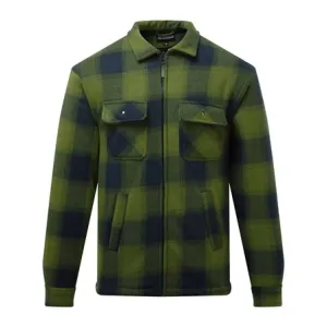 Fort Portman Shacket Green – Sherpa Fleece Lined, Padded Sleeves & Microfleece Outer | Durable & Warm