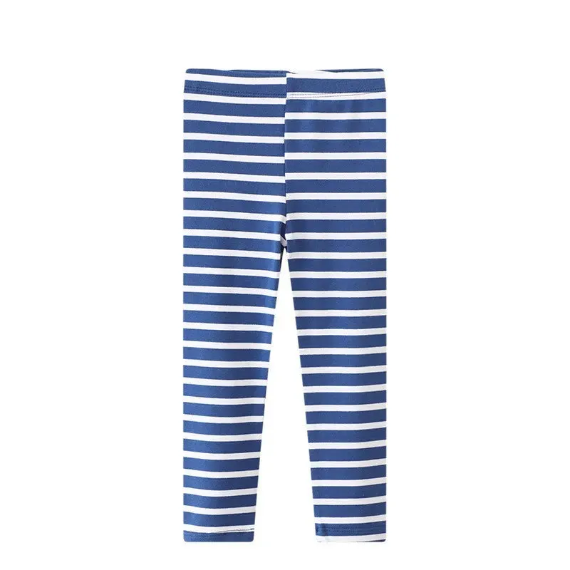 Kids Girls Colorful Striped Pencil Leggings Trousers