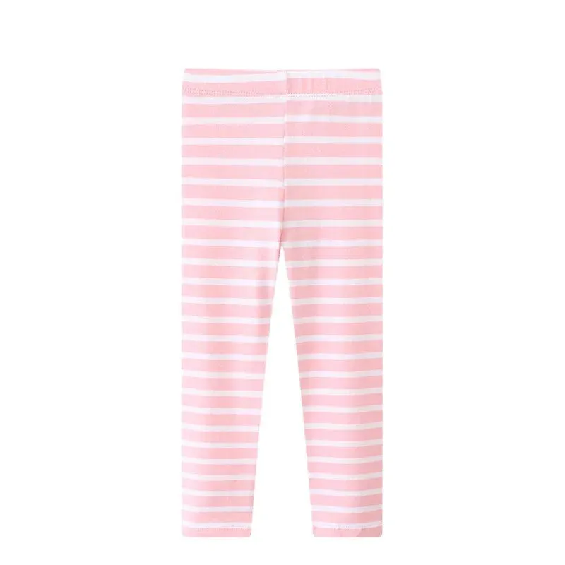Kids Girls Colorful Striped Pencil Leggings Trousers