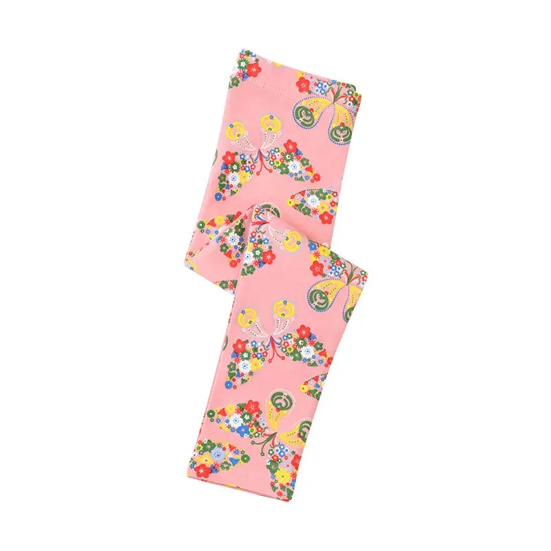 Kids Girls Colorful Striped Pencil Leggings Trousers