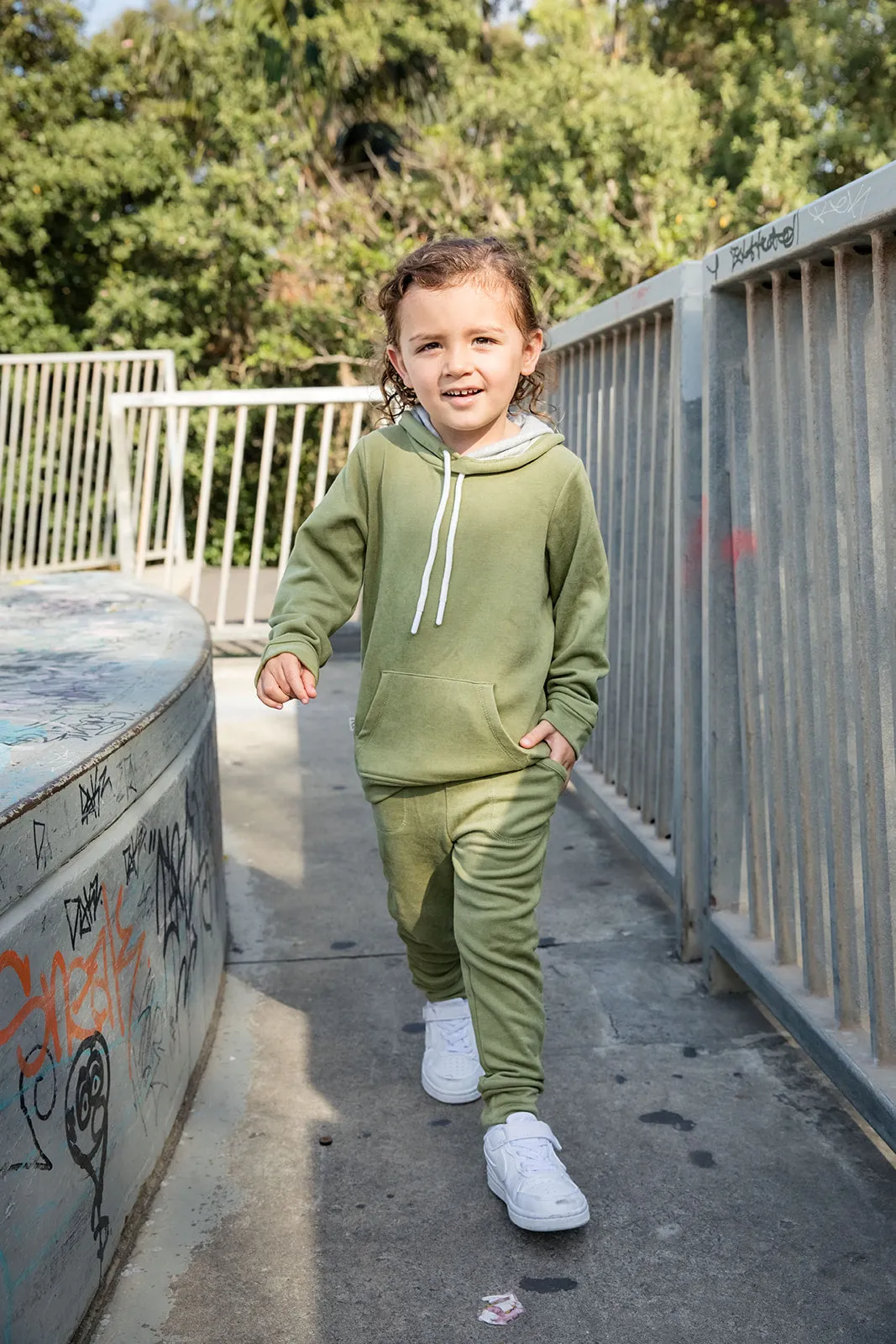 Kids Joggers - WARM GREEN