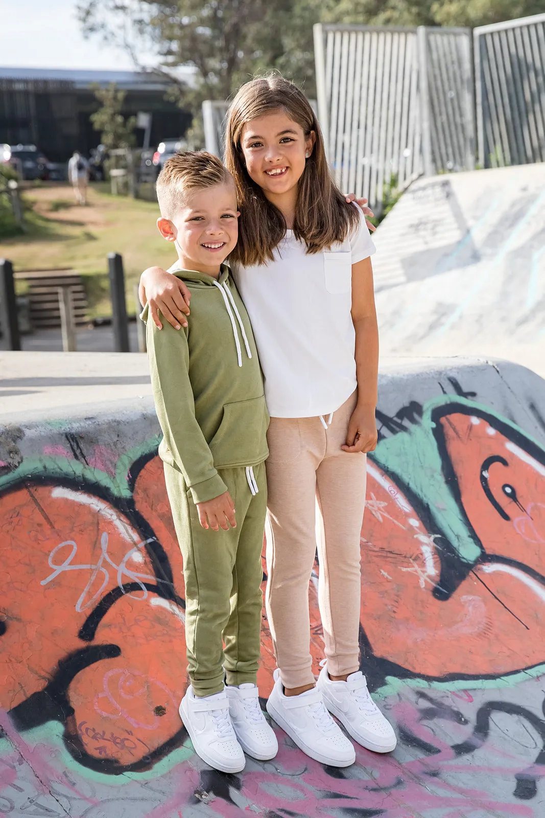 Kids Joggers - WARM GREEN