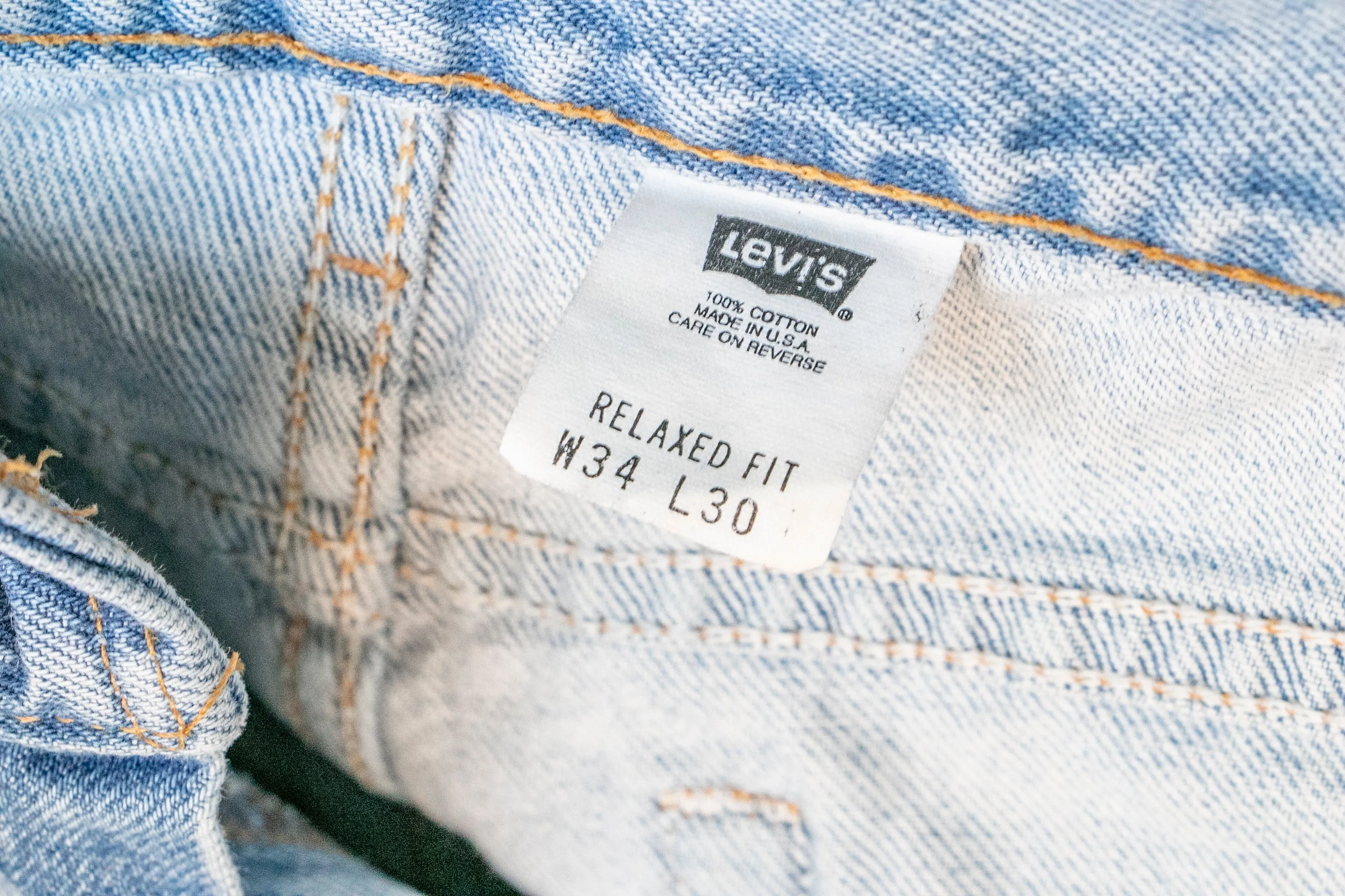 Levi's 540 Jeans Relaxed Loose Fit 1990s 33" x 30"