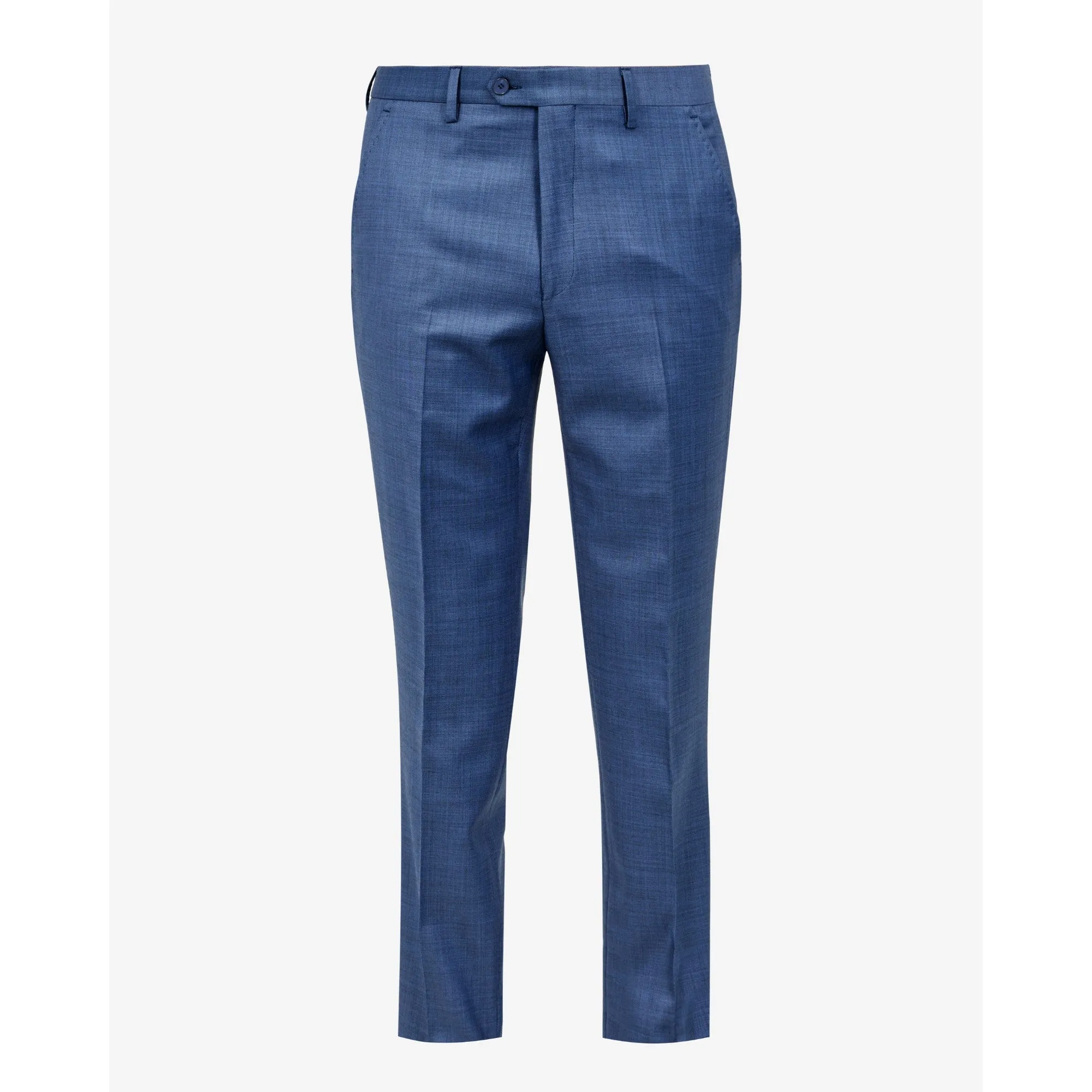 Men Mps-Kernalt-Rh9M-Debonair Sharkskin Trousers - Lt-Blue