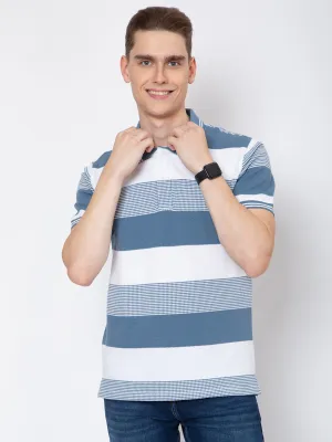 Men Polo Neck Striper T-Shirt