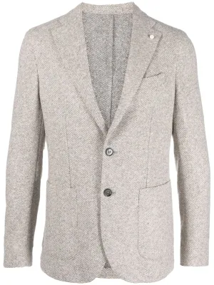 Oatmeal Cotton Contemporary Fit Sport Jacket - LBM 1911