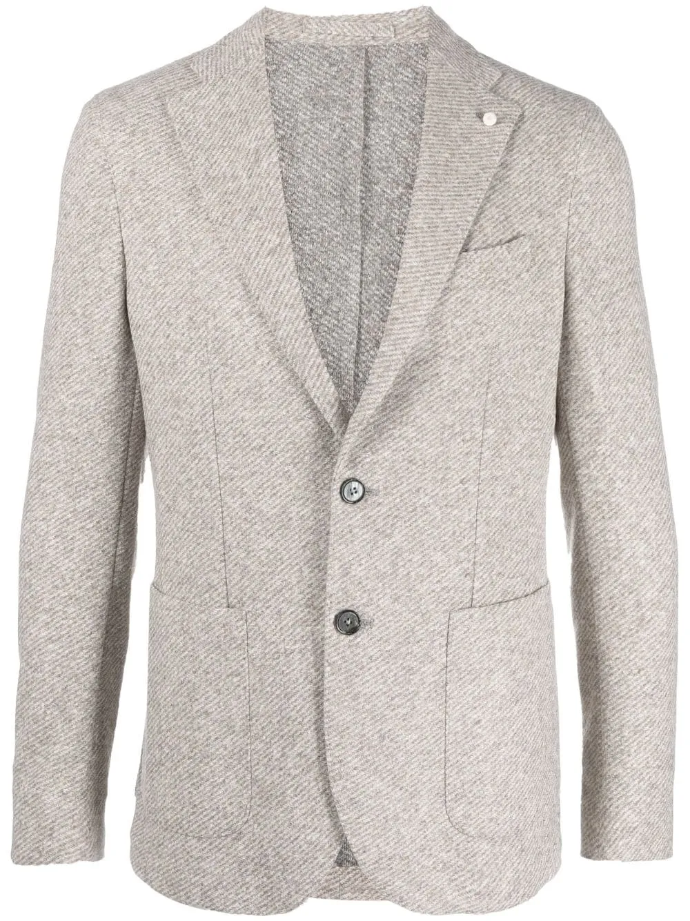 Oatmeal Cotton Contemporary Fit Sport Jacket - LBM 1911