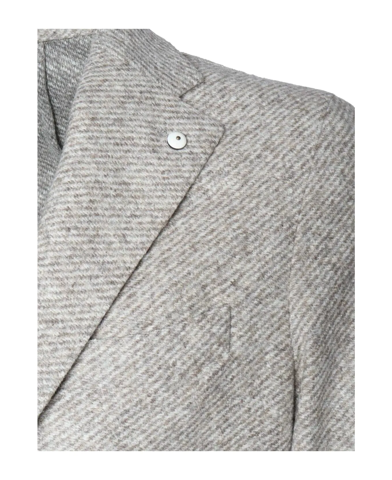 Oatmeal Cotton Contemporary Fit Sport Jacket - LBM 1911