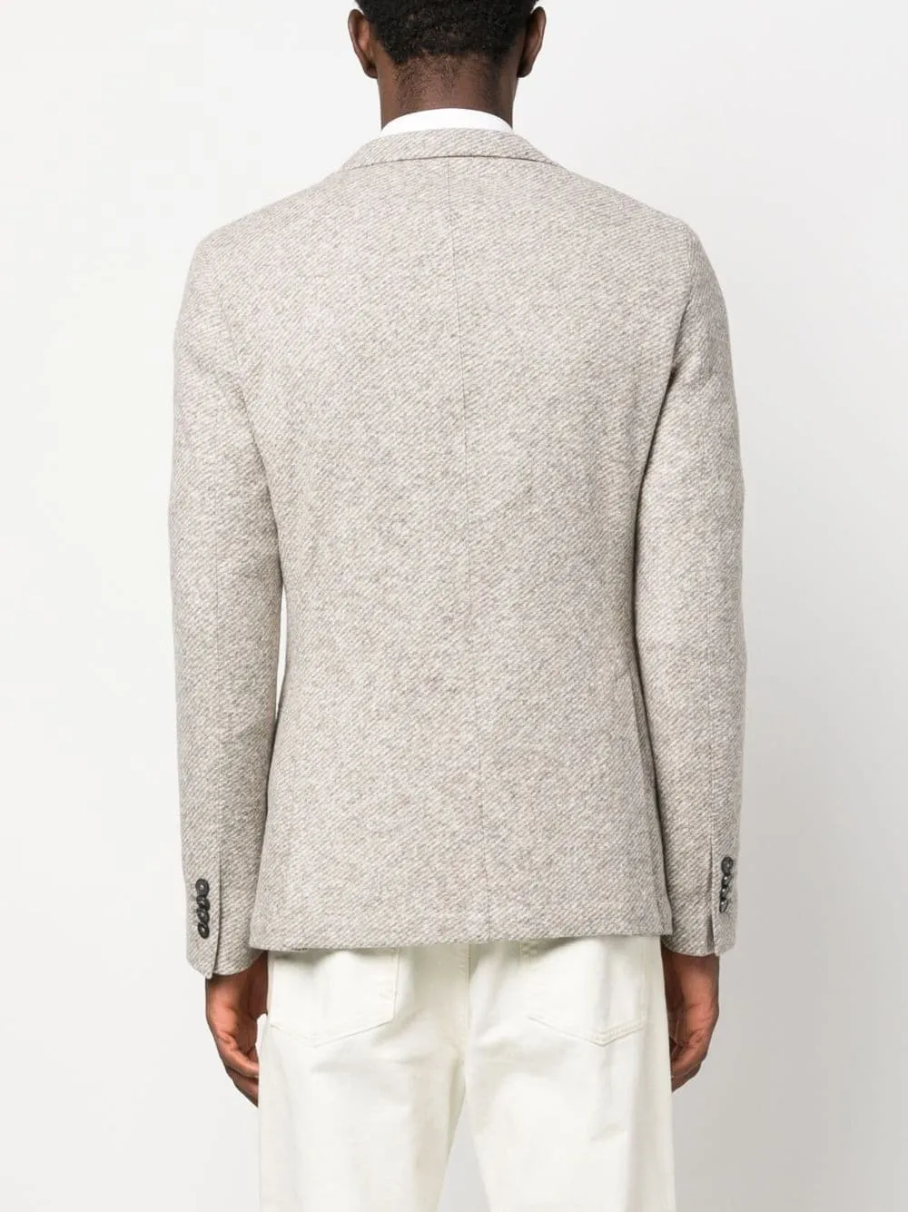 Oatmeal Cotton Contemporary Fit Sport Jacket - LBM 1911