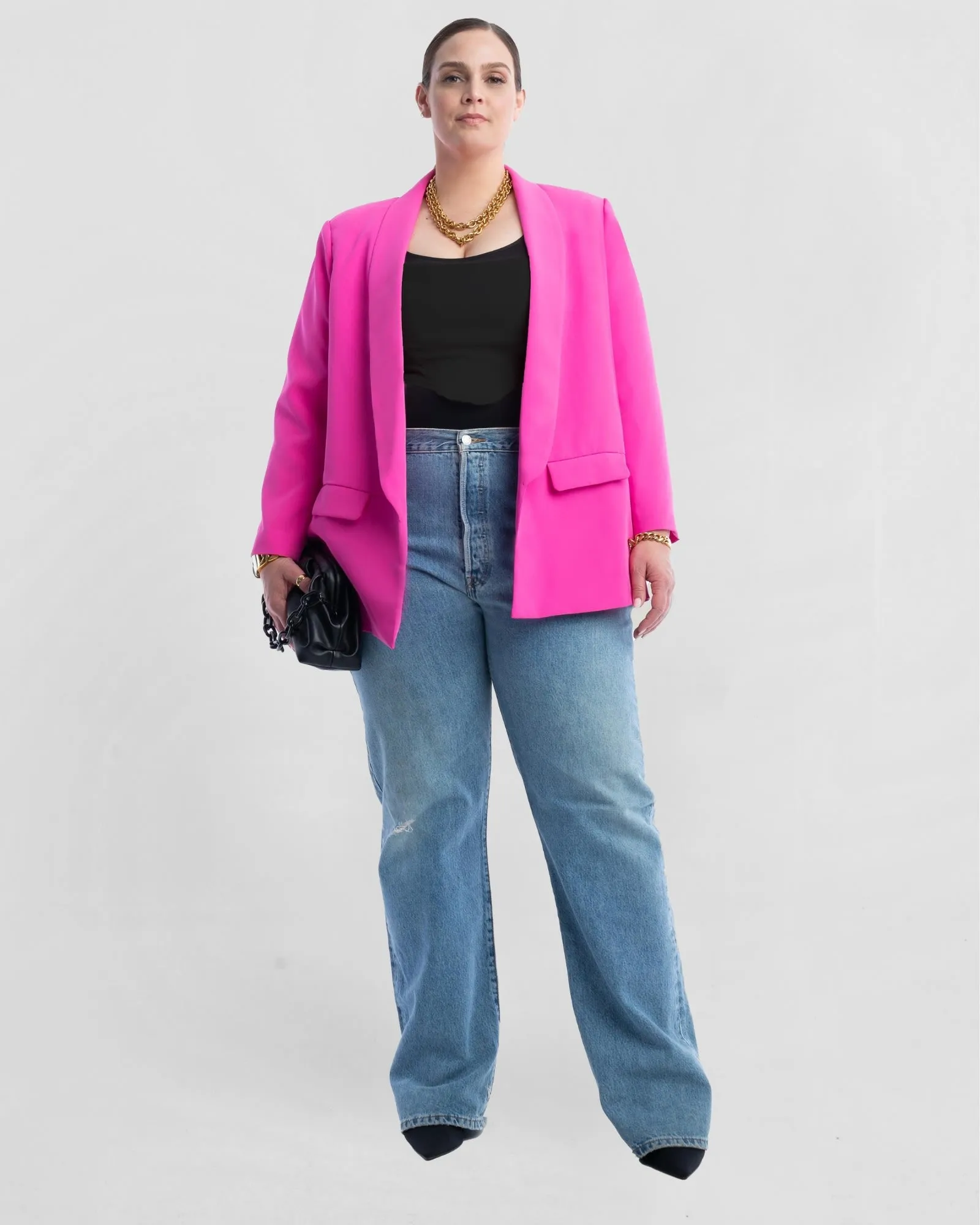 Oversized Classic Blazer in POP Pink | Pop Pink