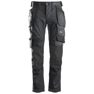 Snickers 6241 AllroundWork, Stretch Work Knee Pad Trousers Holster Pockets Steel Grey