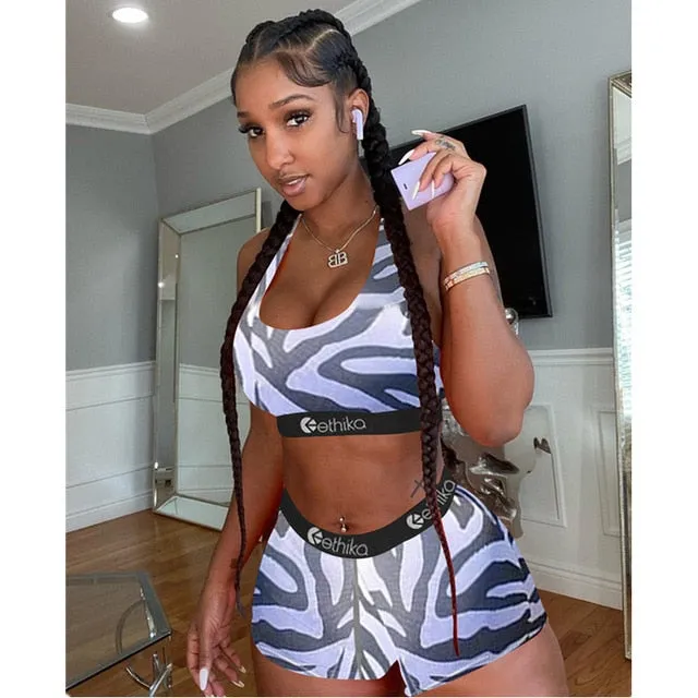 Two Piece Sport Breathable Pants Set
