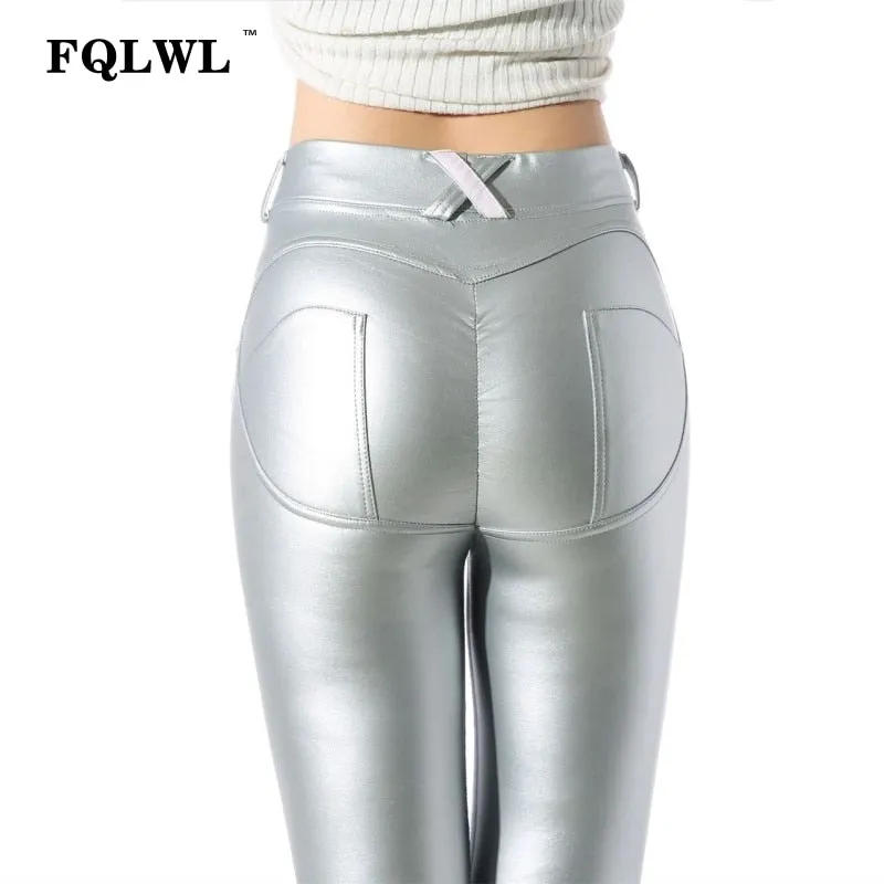 VenusFox Sexy Plus Size Leather Leggings