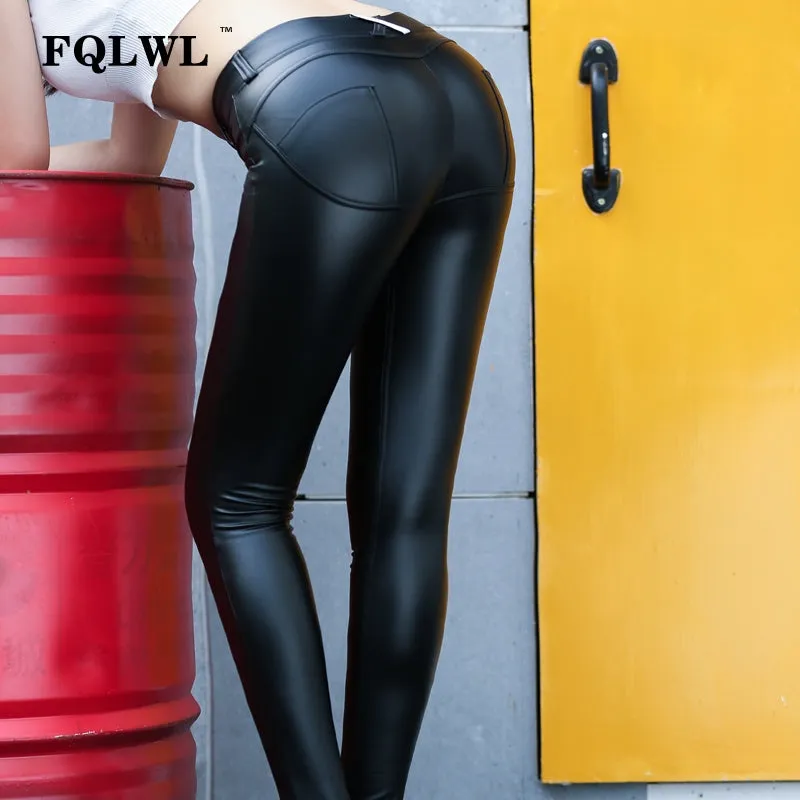 VenusFox Sexy Plus Size Leather Leggings