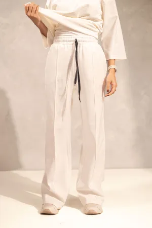 White Comfort Summer Pants
