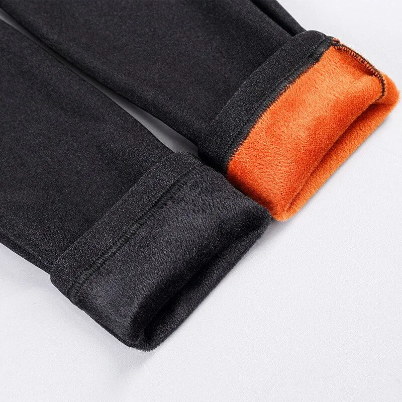 Women's Outside Wear Thicker Plus Cashmere Slim Thin Warm Pants Leggings
